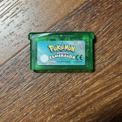 Pokemon Emerald Version ESP (Edicion Esmeralda) Game Boy Advance, 2005 Authentic