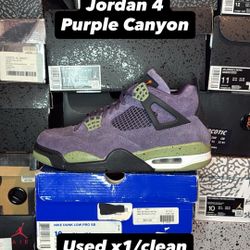 Jordan 4 Purple Canyon