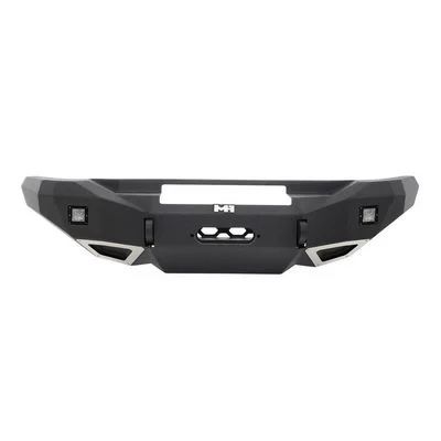 Smittybilt M1 Toyota FJ Cruiser 07-15 Winch Mount Front Bumper with D-ring Mounts and Light Kit (Black)