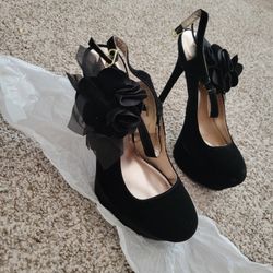 Black Strap High Heels