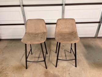 Suede Barstool