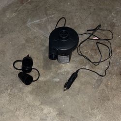 Electric Air Pump Plugs In For Car 
