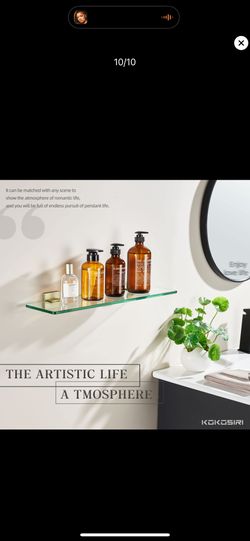 Wall Shelves Floating Bathroom Glass Shelf