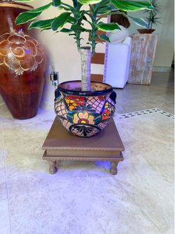 Wood plant stand