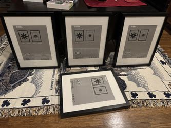 IKEA RIBBA frames 8x10” with included matte, 11x15” w/o matte, 13x17” outside edges measurement , 4 Available