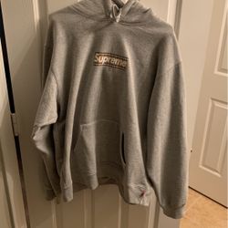 Supreme Burberry Box Logo Hooded Sweatshirt