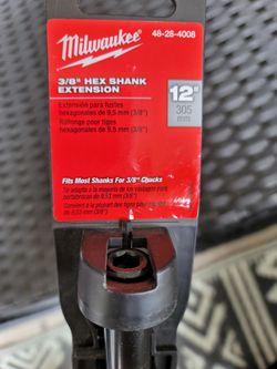 3/8 Hex Shank Extension Milwaukee