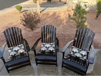 Solid wood Adirondack deck chairs