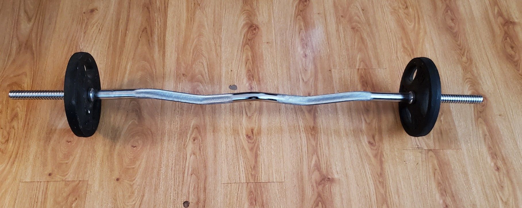 CurlBar With 2 10lb Plates