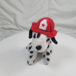 ORIENTAL TRADING Dalmatian Puppy Dog Red Hat Fire Fighter 6” Plush
