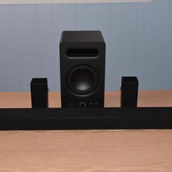 VIZIO 5.1 Surround Sound System + Speaker Stands (Full Setup)