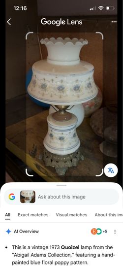 Antique oil lamp