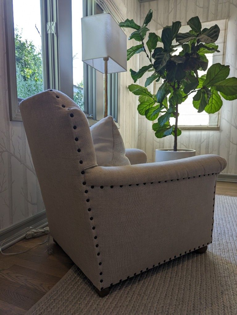 Restoration Hardware Linen Armchair for Sale in Hollywood, CA OfferUp