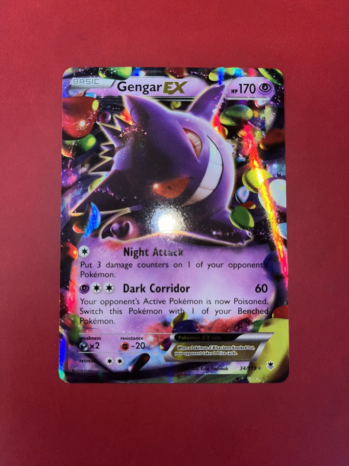 Pokémon Card Gengar EX #34