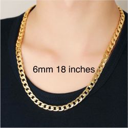 18 k gold plated chain 
