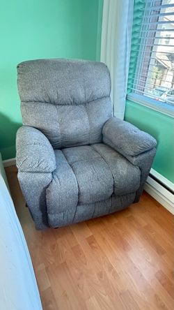 Gray Fabric Recliner Chair