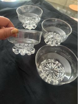 4pc glass bowl