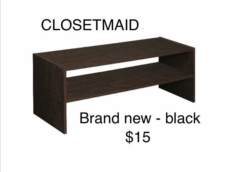 CLOSETMAID 24” Stackable Shoe closet Organizer black