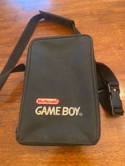 Vintage Nintendo Game Boy Soft Zip Up Case With Internal Plastic Insert