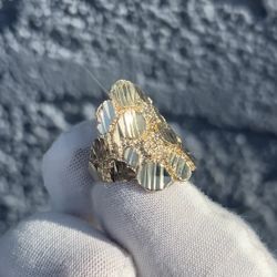 Gold Nugget Ring 