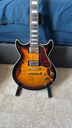 Ibanez am93qm semi hollow body electric guitar