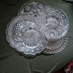 CRYSTAL  PLATES  ALL 5 FOR $25.00