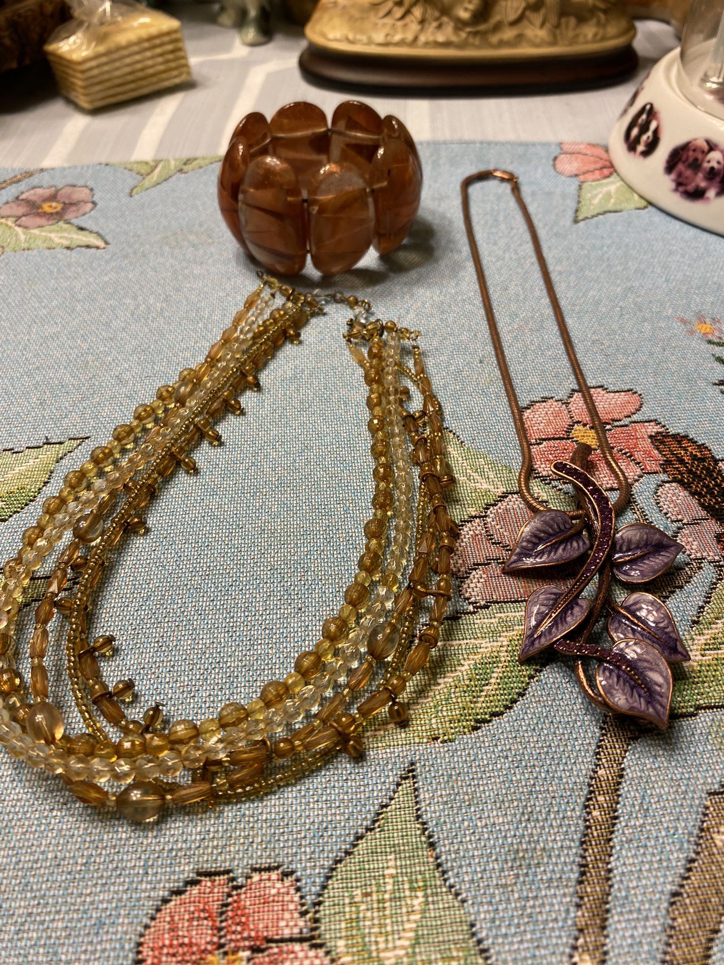 2 Ladies Necklaces And 1 Bracelet