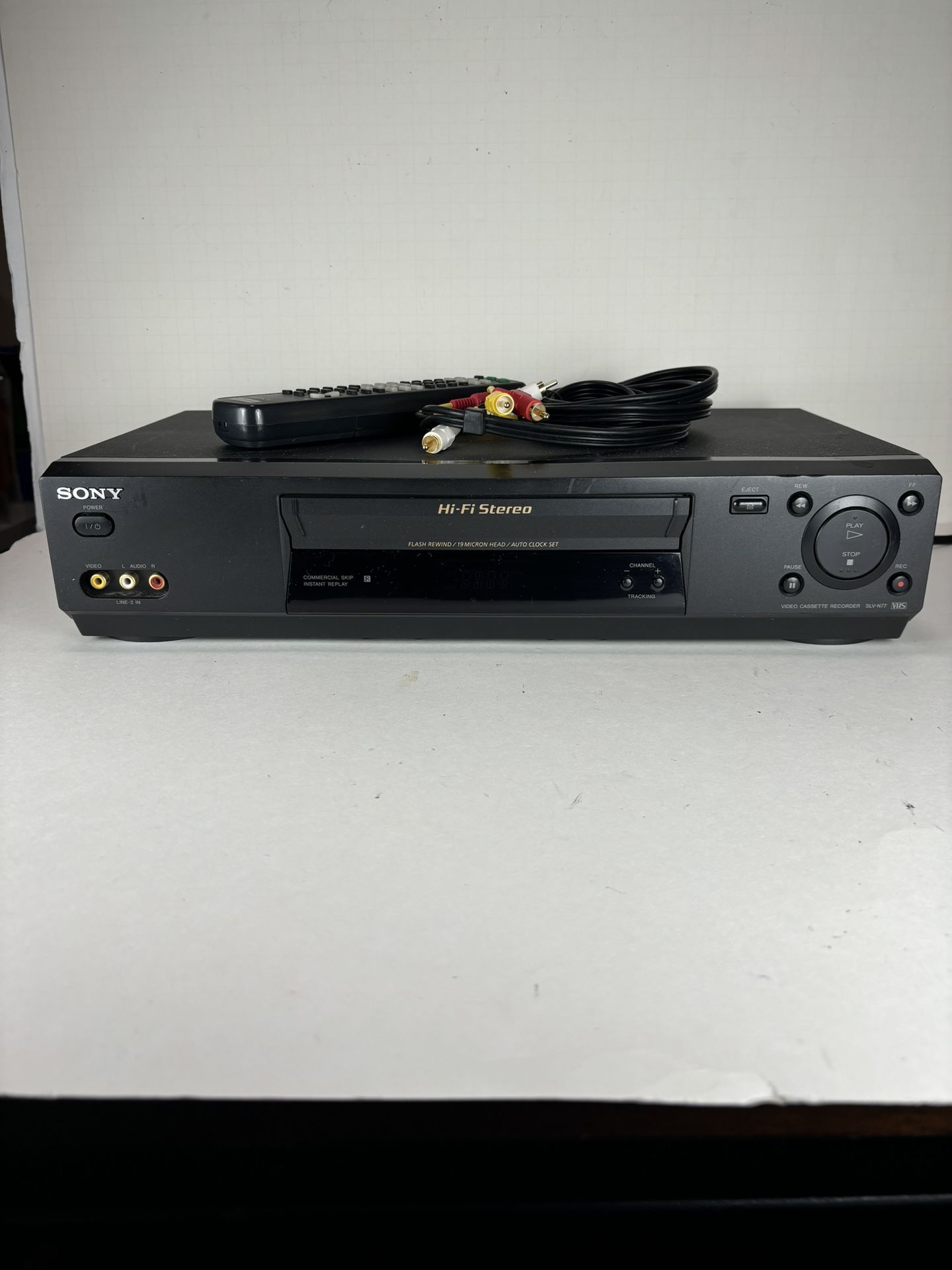 Sony SLV-N77 Hi-Fi Stereo VCR VHS Tape Player Recorder