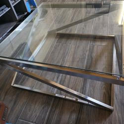 Glass Coffee Table 34x34in