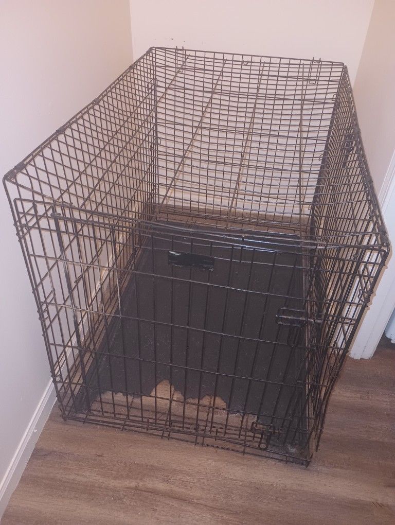 Nice Large Size Dog Crate Used But Pretty Good Shape