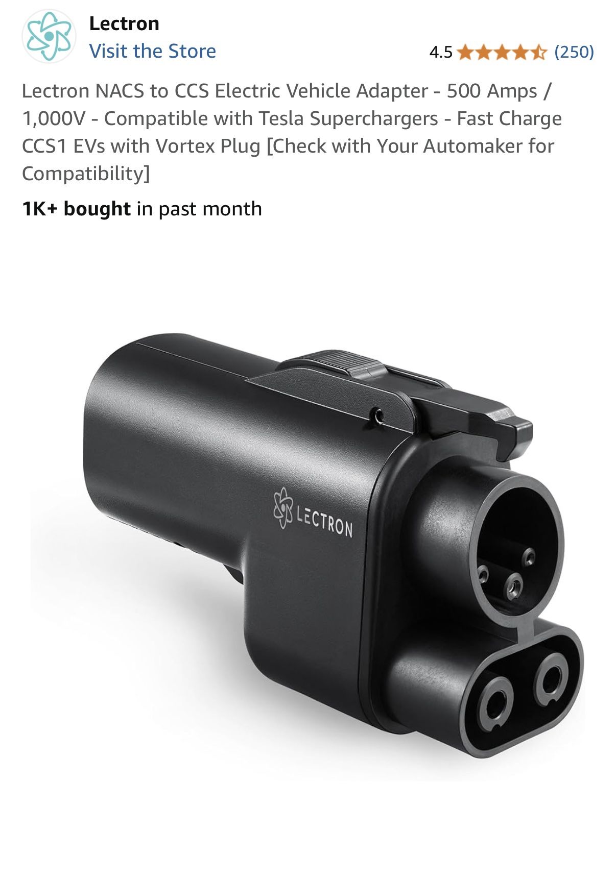 New In Box Tesla Supercharger To CCS charger