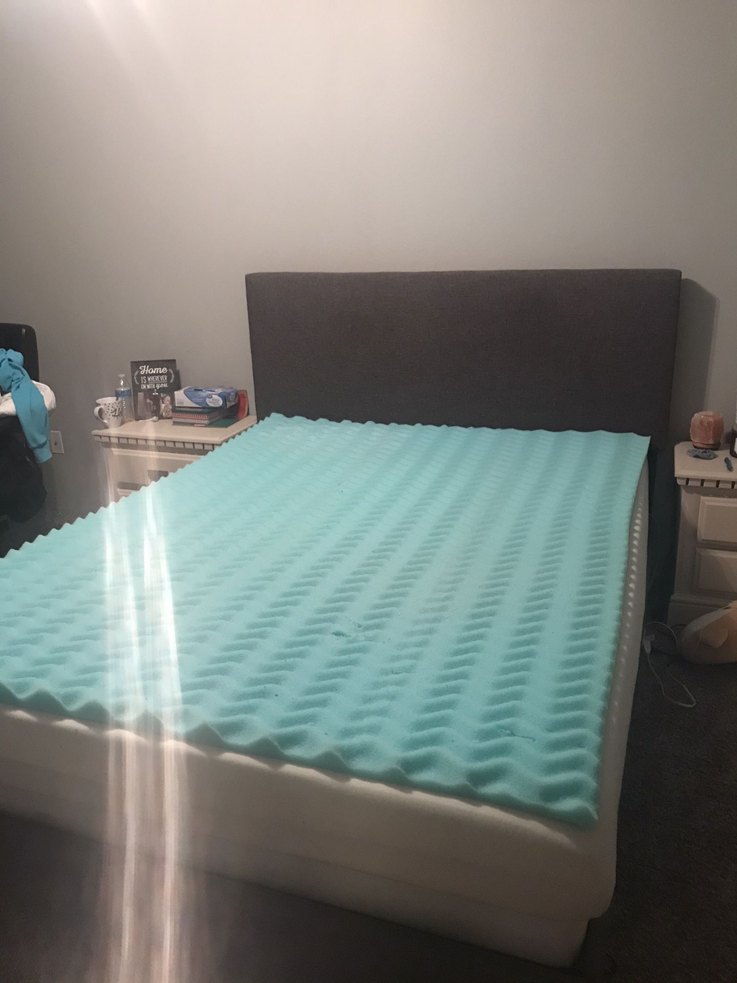 Queen Mattress, Box Spring, and Bed Frame