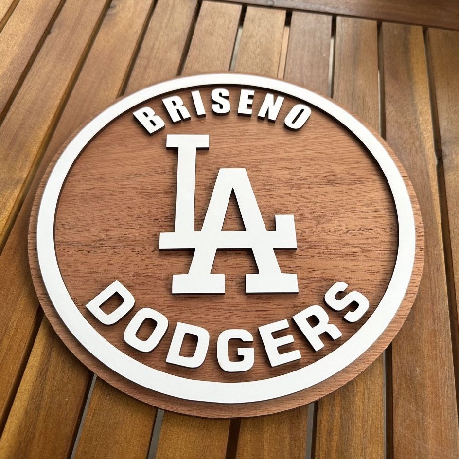 Custom Laser Engraved Wood Sign With Last Name Raiders Dodgers 49ers  Broncos Cowboys for Sale in Riverside, CA - OfferUp