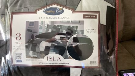 2 Looks In One, Blanket Set Include: (2) Pillow Shams, 2 Vistas En Uno Cubrecama con (2) fundas de almohada