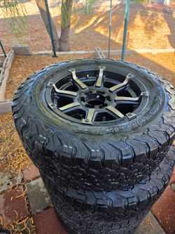 Universal fit FUEL rims and tires complete