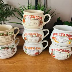 7 Recipe Soup Mugs $5.00 each or $25 for all 7 