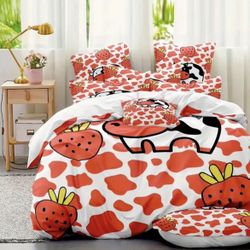 Twin Cow Bed Set  