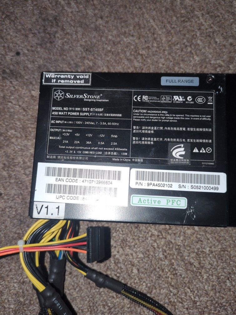 siver stone power supply