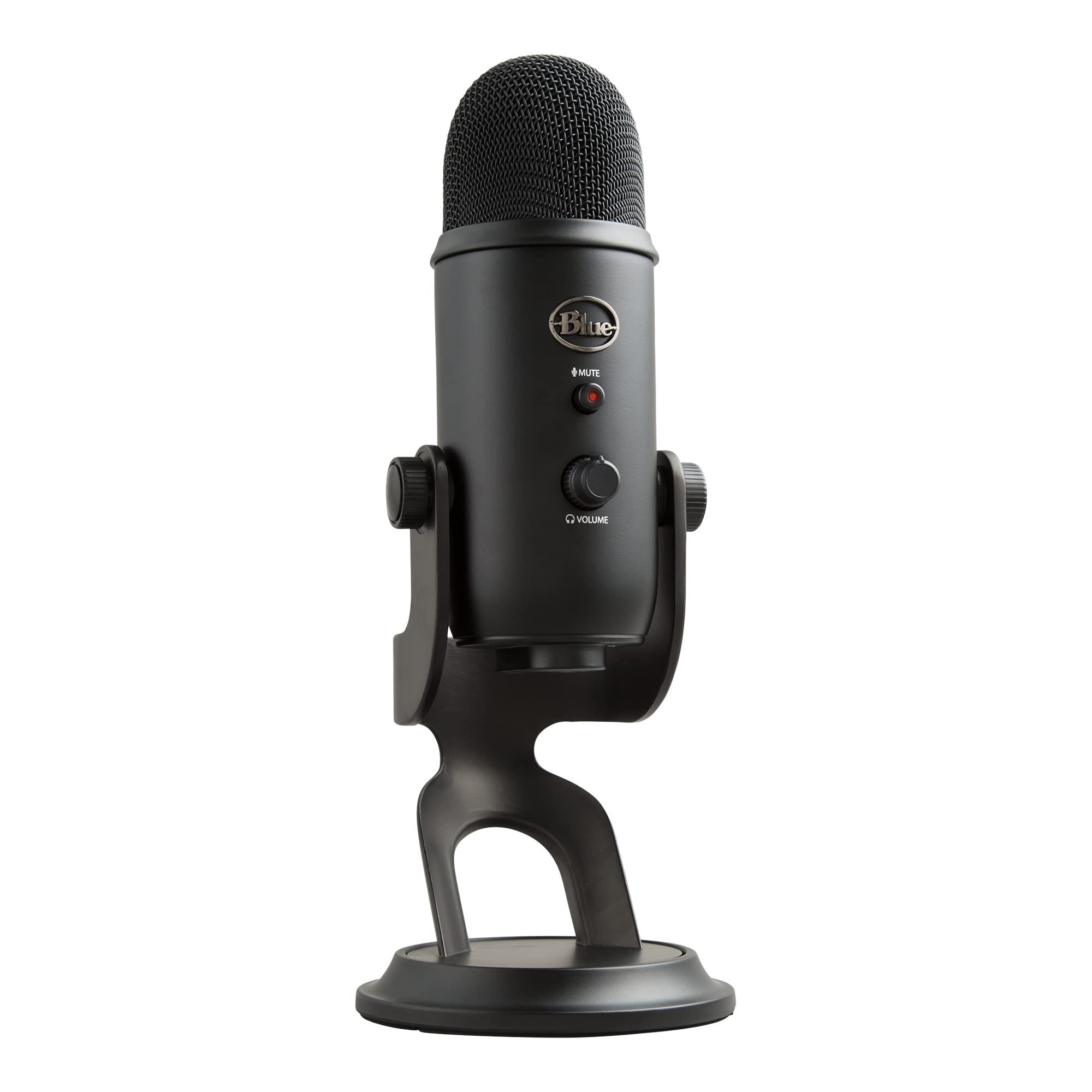 Logitech for Creators Blue Yeti USB Microphone for Gaming, Streaming, Podcasting, Twitch, YouTube, Discord, Recording for PC and Mac, 4 Polar Patterns