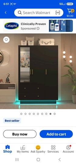 Stand Alone Closet Black