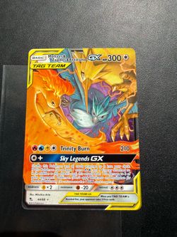 Pokémon TCG Moltres & Zapdos & Articuno Tag Team GX 44/68 hidden fates