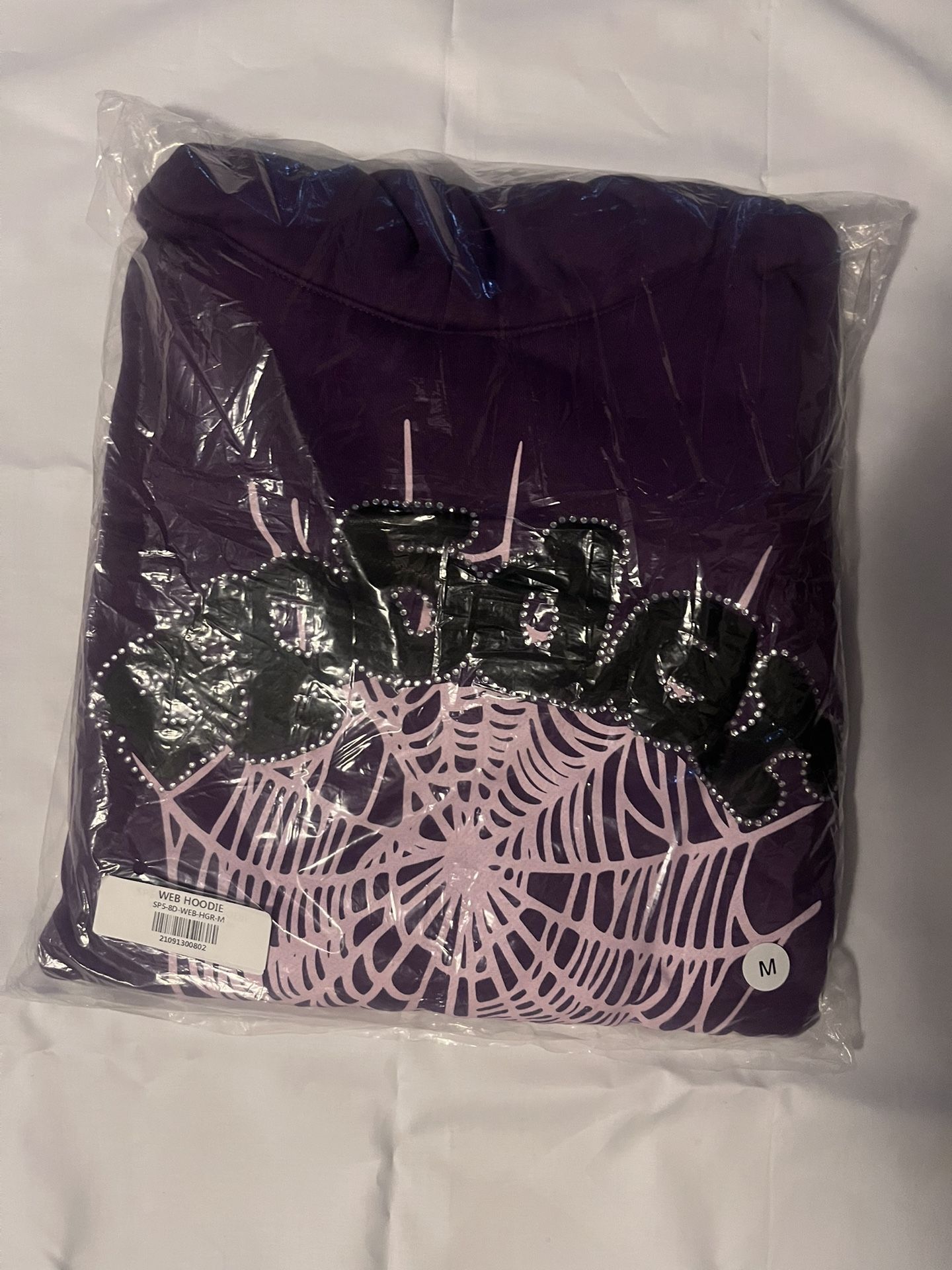 SP5DER Hoodie Purple Size M