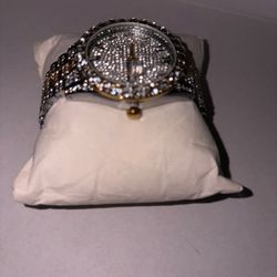 Arabic Numerals Date Iced Out Diamond Watch