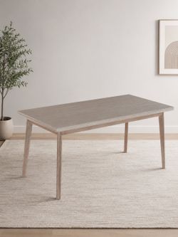 Scandinavian Style Dining Table – Modern Rectangular Wood Table for Home & Office