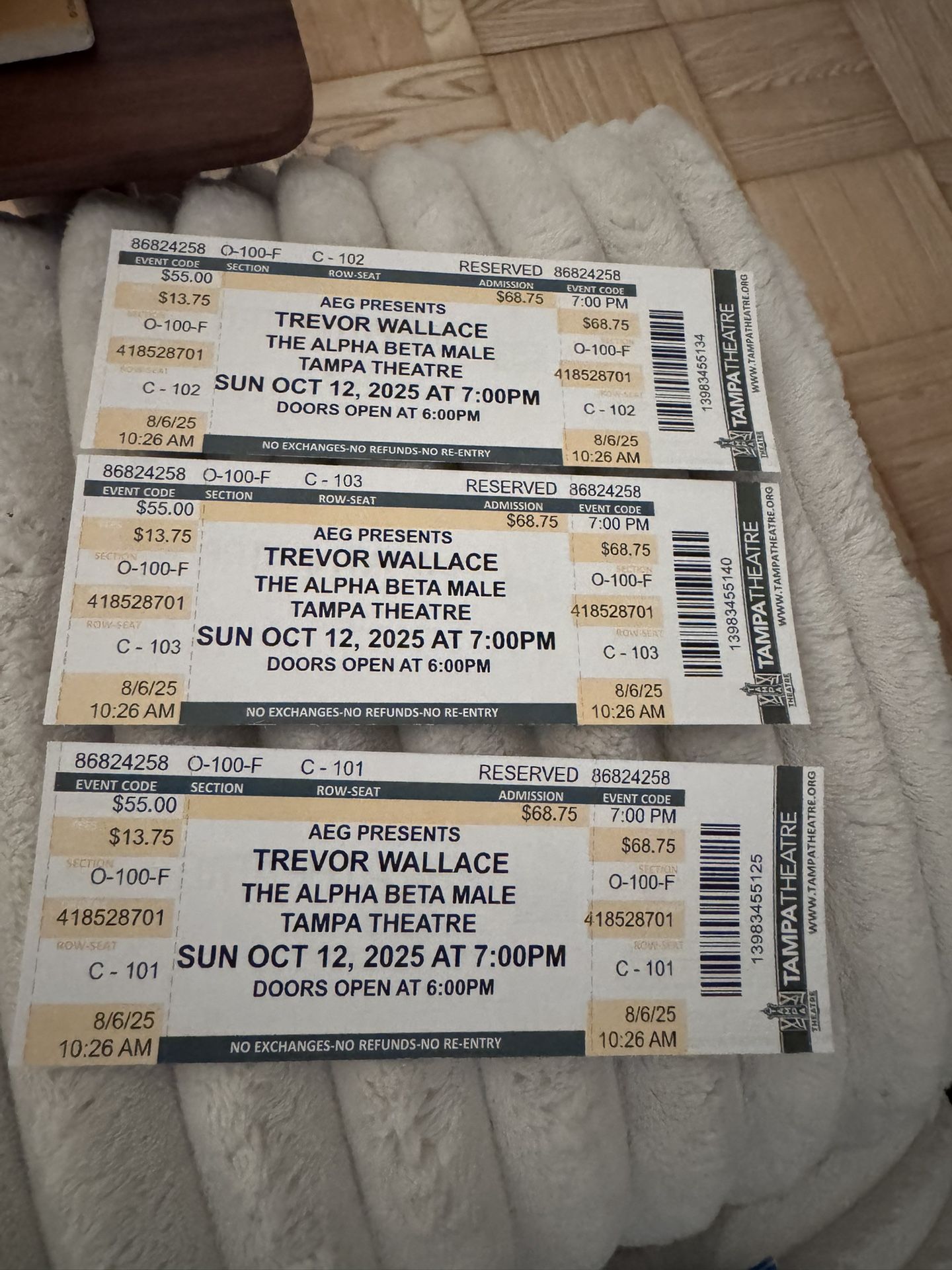 Trevor Wallace Tickets