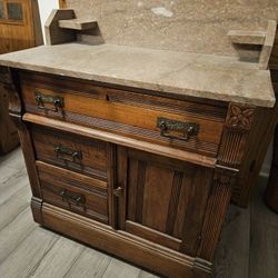 Antique Washstand W/Marble Top
