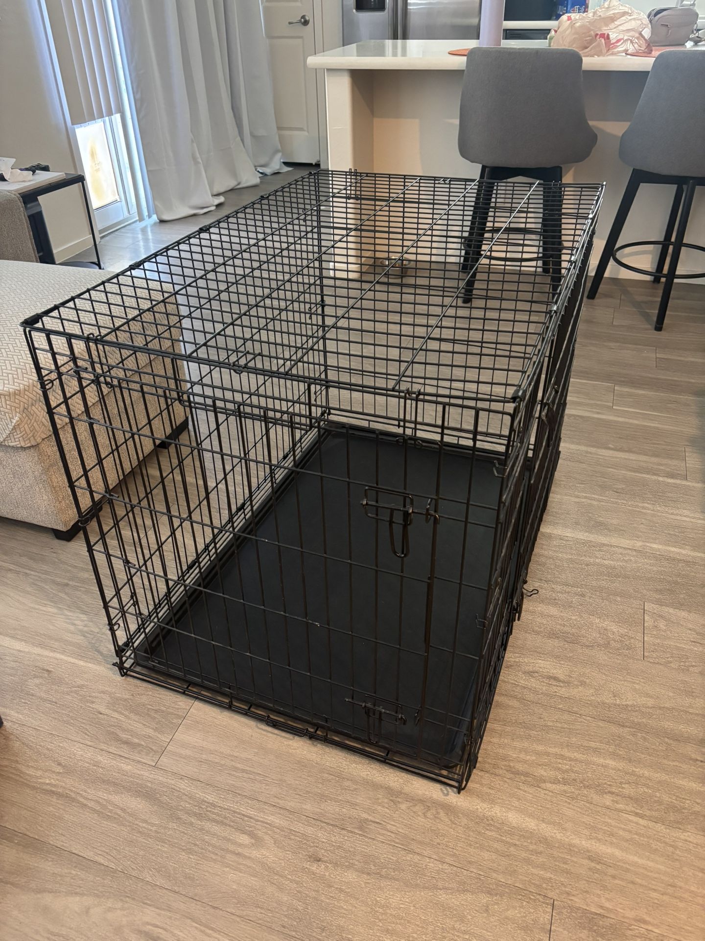 Folding Wire Double Door Dog Kennel
