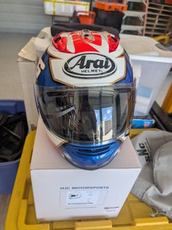 REDUCED: Arai moto helmet . Like new