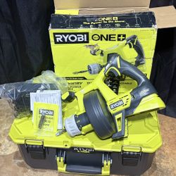 Brand New RYOBI 18V ONE+ Hybrid Drain Auger!