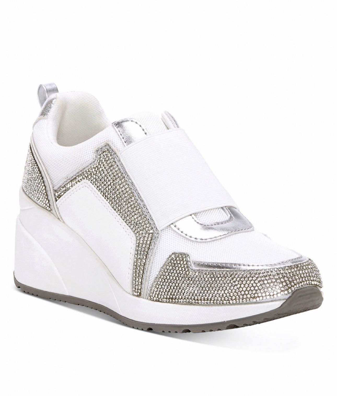 Heily Wedge Rhinestone Sneakers Size 7M